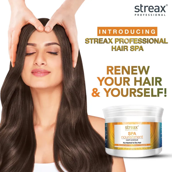 Streax%20Professional%20Spa%20Nourishment%20Hair%20Masque%20500Gm%20For%20Normal%20To%20Dry%20Hair%20With%20Honey%20&%20Vitamin%20E%20-%20Image%204