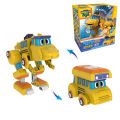 Newest Min Gogo Dino ABS Deformation Car/Airplane Action Figures REX/PING/VIKI/TOMO Transformation Dinosaur toys for Kids Gift.