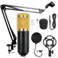 Professional BM 800 Condenser Microphone Full Studio Setup - BM800 Complete Package Price Mic Condenser Microphone For Studio Recording or Youtuber Youtube Channel Tiktok Computer Karaoke KTV. 