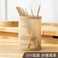 Creative Removable Cylindrical DIY Desktop Storage Box Student School Supplies Storage Pen Holder.