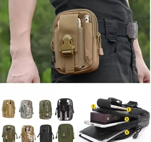 WAIST%20PACK%20MEN'S%20CASUAL%20BAG%20TRAVEL%20PURSE%20WATERPROOF%20BELT%20ZIPPER%20-%20Image%203