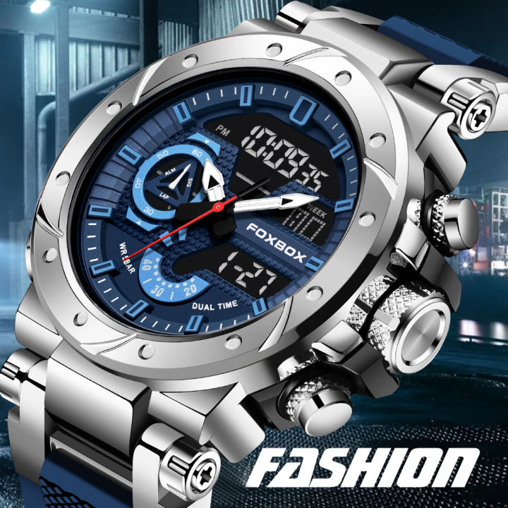 LIGE New Men LED Digital Watches Luminous Fashion Sport Waterproof Watches For Man Date Army Military Clock Relogio Masculino