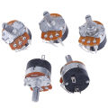 5PCS Switch Carbon Potentiometer B500K WH138-4 Ohm Single Linear With Switch. 