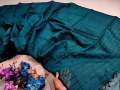 Tangail Half Chumki Silk Saree with Running blouse piece for Women - Sea Green - Perfect for All Seasons and Occasions.