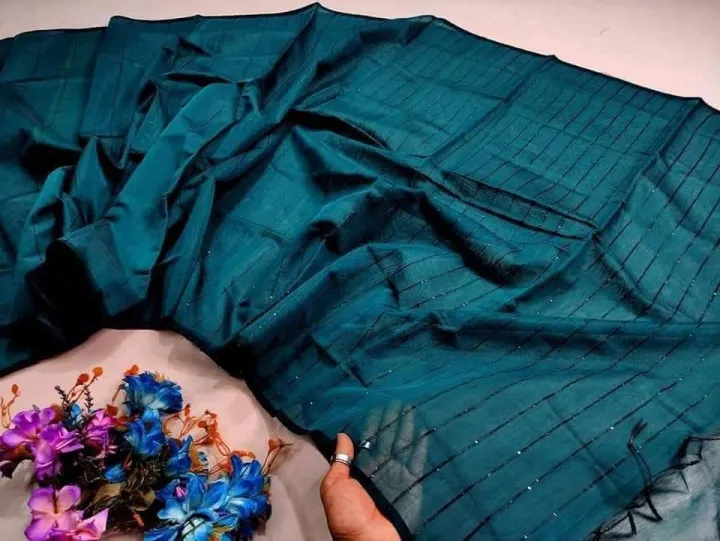 Tangail%20Half%20Chumki%20Silk%20Saree%20with%20Running%20blouse%20piece%20for%20Women%20-%20Sea%20Green%20-%20Perfect%20for%20All%20Seasons%20and%20Occasions%20-%20Image%202
