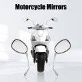 For Shadow Spirit 750 1100 VTX1300 VTX1800 Chrome Motorcycle Mirrors 10MM.