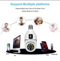 Dual Lens Bulb V380 PRO WIFI IP Camera Night Vision Two-way Voice Home WIFI IP Security Camera. 