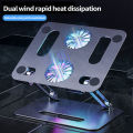 Laptop Stand, Aluminum Laptop Cooling Stand with 2 Fans. 