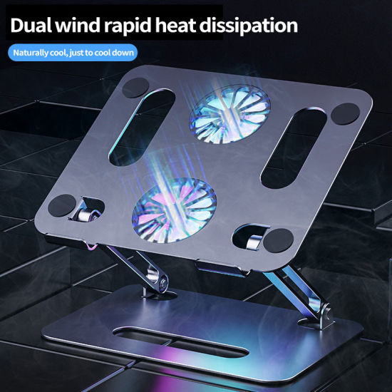 Laptop%20Stand,%20Fengjie%20Adjustable%20Aluminium%20Computer%20Stand%20with%20USB%20Cooling%20Fan%20and%20Heat-Vent,%20Ergonomic%20Height%20Angle%20Riser%20-%20Image%203