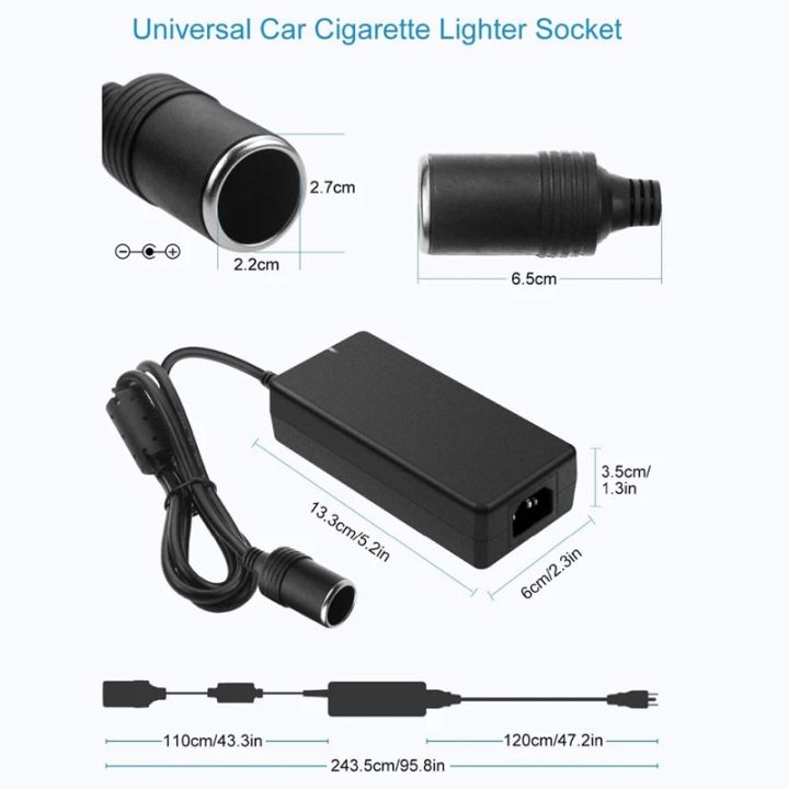 Car%20Power%20Adapter%20Cigarette%20Lighter%20Converter%20Power%20Convert%20AC%20to%20DC%20110V/%20220V%20to%2012V%206A%20Power%20Adapter%20Supply%20Lighter%20-%20Image%204