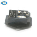 10A 250V Inlet Module Plug Fuse Switch Male Power Socket 4Pin + 3Pin IEC320 C14 For Arcade Game Vending Machine DIY Parts.