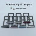 SIM Tray Sim Holder Slot Single and Dual For Samsung Galaxy S8 G950 S8 Plus G955. 