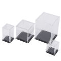 Acrylic Display Case Self-Assembly Clear Cube Box UV Dustproof Toy Protection Demoo. 