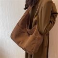 Large Capacity Tote Bags Women's New Trendy Shoulder Bag Simple And Versatile Commuter Bag Fashion Trendy Student Classroom Bags. 