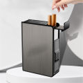 【100%-New】 Portable Automatic Case Waterproof Metal Box 20pcs Capacity Case Not Gadget For Men. 