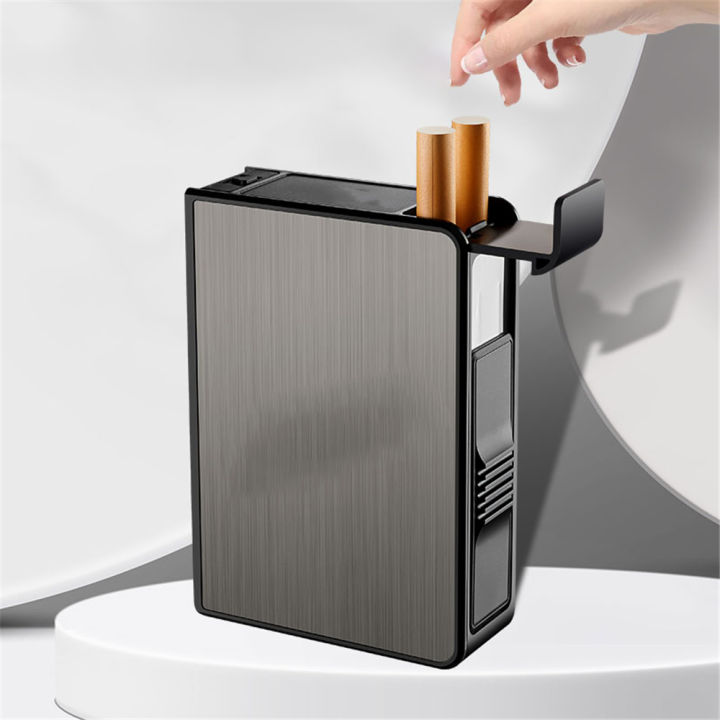 【100%-New】 Portable Automatic Case Waterproof Metal Box 20pcs Capacity Case Not Gadget For Men