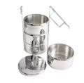 Stainless Steel Tiffin Carrier- 4 Bowl/ Bati Set Stackable.