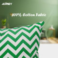 Cushion Cover, Green & White, (18″x18″), Only Cover, Buy 1 Get 1 Free. 