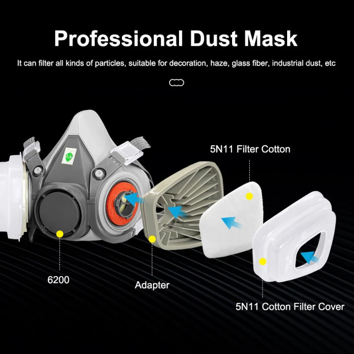 6200%20Gas%20Mask%20Half-face%20Dust%20Shield%205N11%20Particle%20Filters%20Safety%20Respirator%20Mask%20Industrial%20Labor%20Paint%20Spray%20-%20Image%204