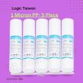 5 pcs pp Specifications of RO Water purifier,Logic Taiwan 1 Micron. 
