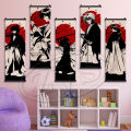 Samurai Hanging Scrolls Canvas Prints Pictures Japanese Anime Wall Artwork Paintings Home Decor Modular Posters For Living Room. 