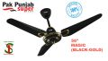 Pak Punjab 56" Ceiling Fan - MAGIC (Black Gold) - Made in Pakistan.