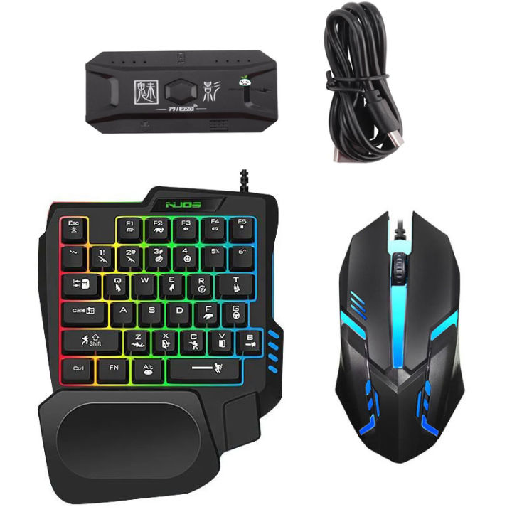 New 3 in 1 Bluetooth Gaming Keyboard Mouse Converter Combo Support For Android & IOS PC PUBG Mobile Game Accessories