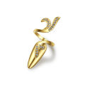 Wholesale Creative Jewelry Ring Rhinestone Nail Ring Adjustable Finger Nail Ring For Women.