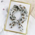 Print Square Scarf Cotton Linen Headscarf Small Scarf Floral Handkerchief Bohemia Bandana Hair Bands Head Neck Scarf Hats Decor.
