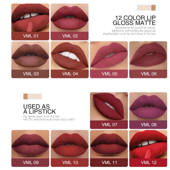 O.TWO.O%2012%20colors%20High%20Quality%20Velvet%20Matte%20lipstick%20Long%20Lasting%20Lips%20Makeup%20Waterproof%20Easy%20to%20Wear%20Matte%20Liquid%20Lip%20Gloss%20-%20Image%204