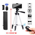 DSLR Flexible Tripod 102cm Professional Video Recording Cell Phone Photography Stand for IPhone Xiaomi Gopro with Selfie Remote. 