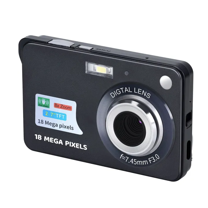 Digital%20Camera%20Mini%20Pocket%20Camera%2018MP%202.7%20Inch%20LCD%20Screen%208x%20Zoom%20Smile%20Capture%20Anti-Shake%20with%20Battery%20-%20Image%203