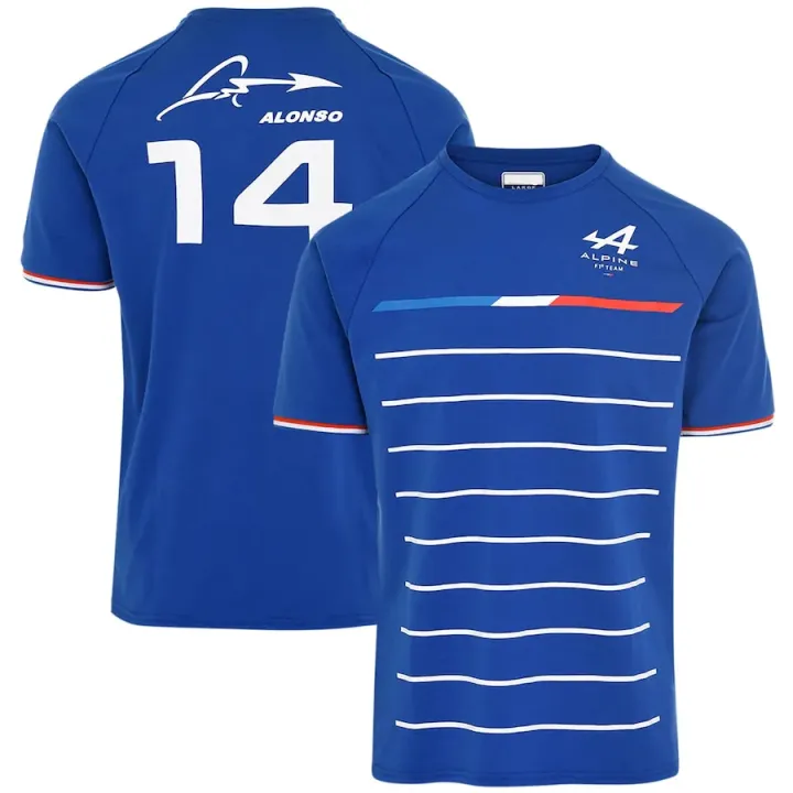 Formula%20One%20Alpine%20F1%20Team%20Alonso%20Blue%20Short%20Sleeve%202022%20F1%20T-Shirt%20Official%20Hot%20Selling%20Racing%20Competition%20Summer%20T-Shirt%20-%20Image%203