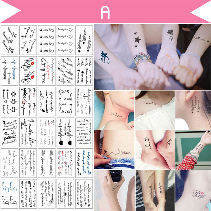 30pcs%20Waterproof%20Temporary%20Tattoo%20Stickers%20Removable%20Body%20Art%20Tattoos%20Water%20Transfer%20Flash%20Fake%20Tattoos%20-%20Image%202