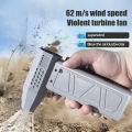 140000RPM Mini Turbo Jet Fan Brushless Motor Handheld Duct Fan 52M/S Portable Turbo Fan Type-C Charging with Power Display Compu.