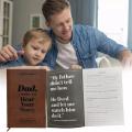 Leather-Bound Father'S Journal Keepsake Vintage-Style Handmade Life Story Book Refillable Dad'S Notebook for Family Gift.
