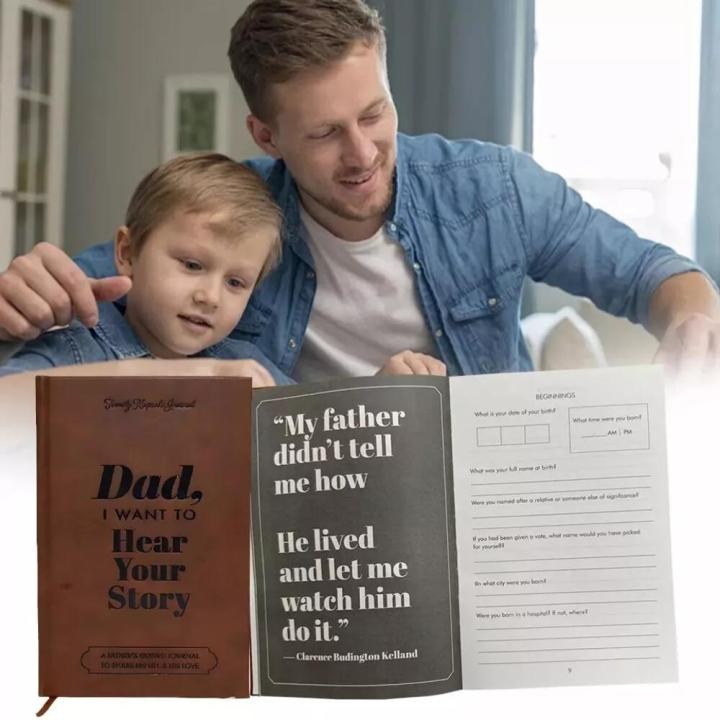 Leather-Bound%20Father'S%20Journal%20Keepsake%20Vintage-Style%20Handmade%20Life%20Story%20Book%20Refillable%20Dad'S%20Notebook%20for%20Family%20Gift%20-%20Image%204