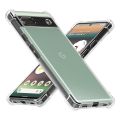 Google pixel 6A Flexible Clear Transparent Soft TPU Back Case Cover with bumper. 