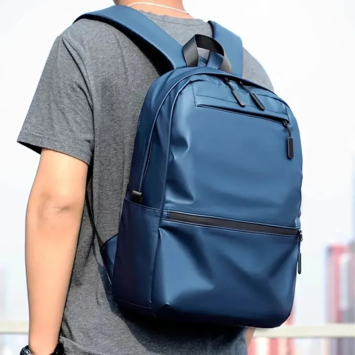New%20Waterproof%20Backpack%20Men%20Laptop%20Bag%20Breathable%20Men's%20Business%20Travel%20Backpack%20Simple%20Pure%20Color%20Leisure%20Backpack/Chest%20Bag%20-%20Image%202