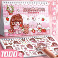 Super Sweet Nini Illustrated Sticker Book Cute Little Girl DIY Decorative Character Materials Handheld Account Stickers and Papers. 