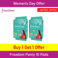 Freedom Sanitary Napkin Panty 10 Pads Buy 1 Get 1 Free. 