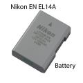 Nikon EN-EL 14A Rechargeable Li-Ion Battery for NIKON Df D3400 D3300 D5600 D5200 D5300 D5500 D3100 DSLR Cameras. 