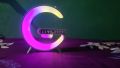 G63 Smart Light Sound Speaker Machine Fast Charging Alarm Clock 7-Color RGB Music Player Speaker. 