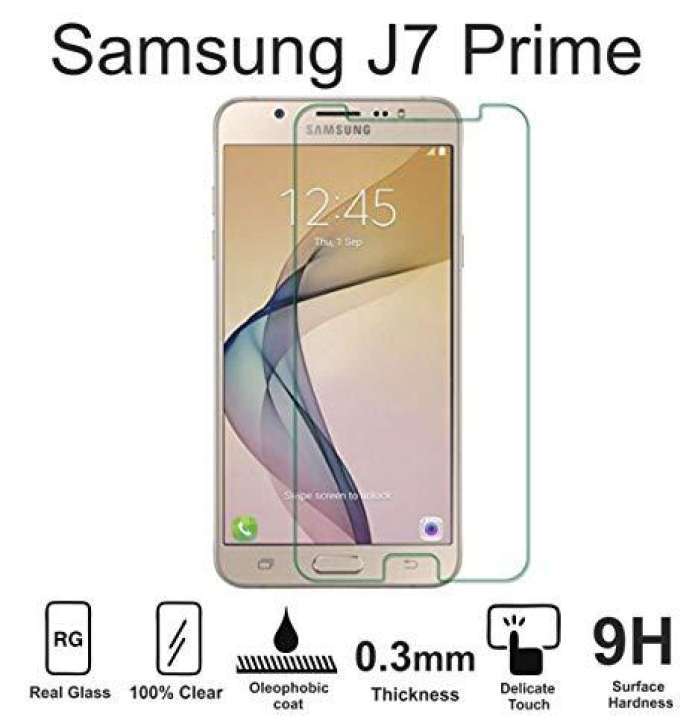 3MM/2.5D Tempered Glass Screen Protector for Samsung Galaxy J7 Prime -Transparent