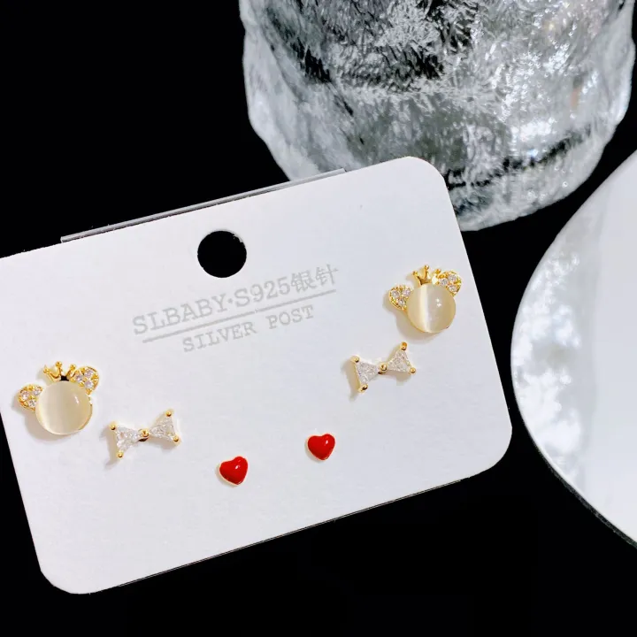SLBABY:%20Sweet%20style,%20small%20and%20cute,%20delicate%20earrings,%20versatile%20design,%20sterling%20silver%20temperament,%20pierced%20earrings%20-%20Image%207