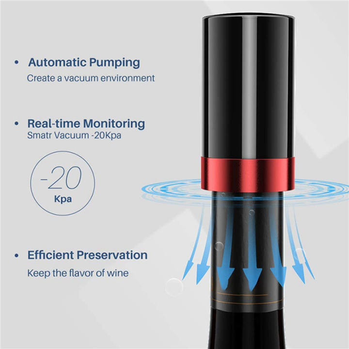 XHHDQES%202X%20Wine%20Stopper%20Vacuum,Electric%20Wine%20Bottle%20Stoppers,Reusable%20Wine%20Corks,Decorative%20Wine%20Saver%20Vacuum%20Plug%20-%20Image%205