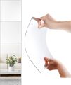 2 Sizes Wall Sticker Mirror Flexible Thicken Self-adhesive DIY Art Mirror Self Adhesive Furniture Decor for Wardrobe Bathroom.