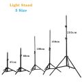 200cm Photography Tripod Light Stands With 1/4 Screw Head Adjustable Light Stand Photo Tripod For Phone Ring Light Photo Studio. 