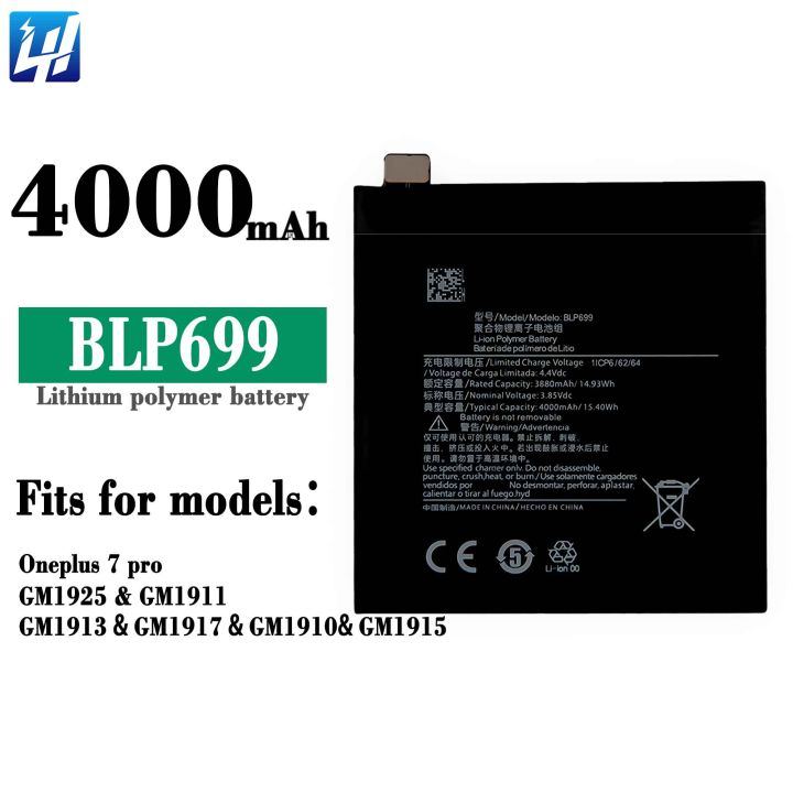 OnePlus BLP699 4000 mAh Mobile Battery for OnePlus 7 Pro / 1+7 Pro