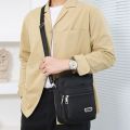 Men's Shoulder Bag Business Leisure Large Capacity Portable Handbag Multi Layer Waterproof Summer Male's Crossbody Bags. 